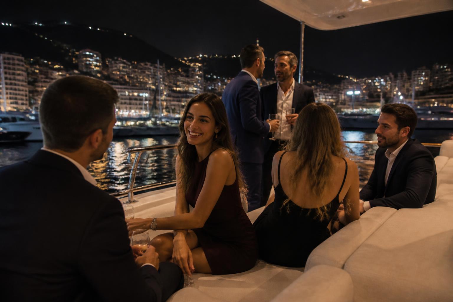 Yacht After-Sunset
